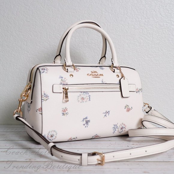 NWT Coach Dandelion Floral Print Rowan Satchel - Picture 6 of 13